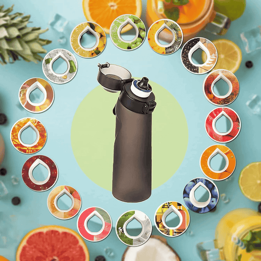 HydraAura Matte Purple Flavored Water Bottle