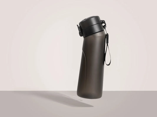 HydraAura Matte Purple Flavored Water Bottle Black X1 Strawberry X1 Blueberry X1 Apple