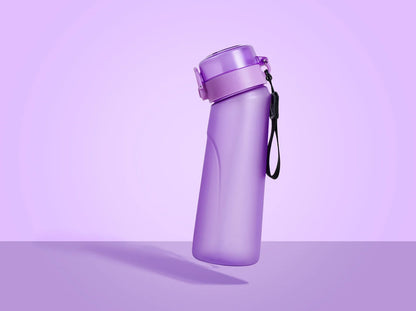 HydraAura Matte Purple Flavored Water Bottle Purple X1 Strawberry X1 Blueberry X1 Apple